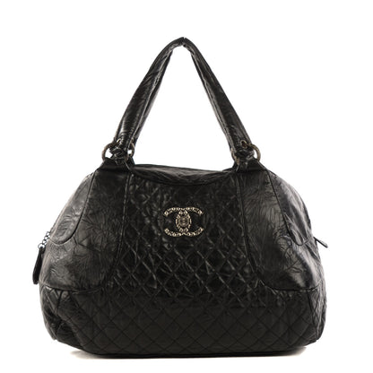 Chanel Aged Calfskin Coco Rider Bowling Bag Black 1 of 7
