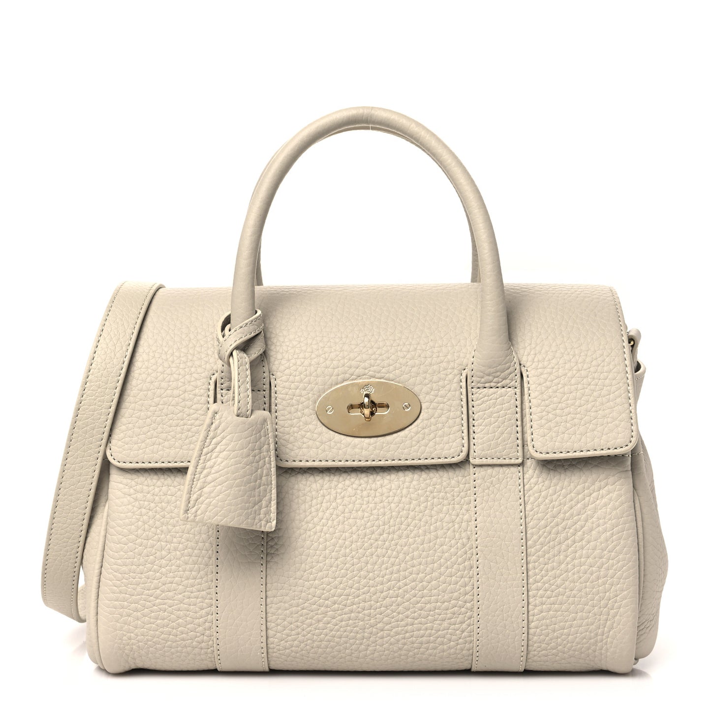 Heavy Grain Small Bayswater Satchel Chalk