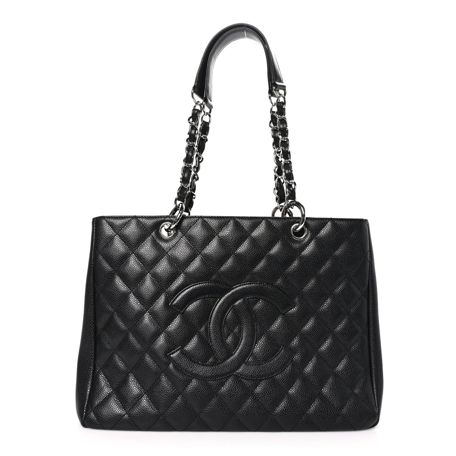 Chanel Caviar Quilted Grand Shopping Tote GST Black 1 of 11
