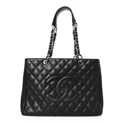Chanel Caviar Quilted Grand Shopping Tote GST Black 1 of 11