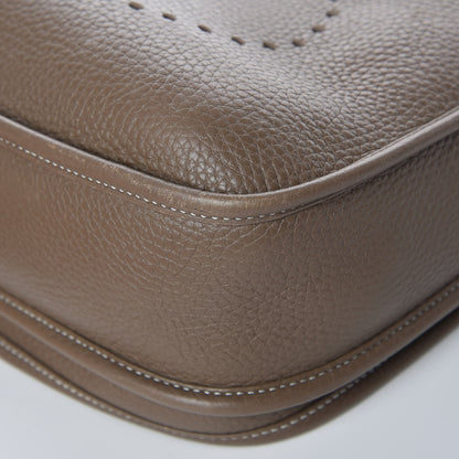 Hermes Taurillon Clemence Evelyne III PM Etoupe 14 of 16