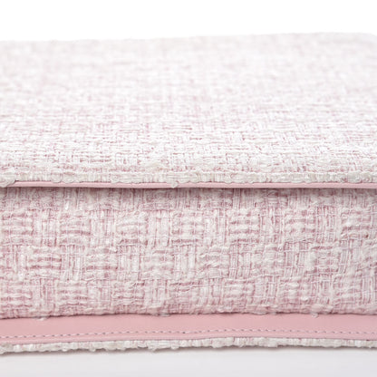 Chanel Tweed Zip Tote Pink White 11 of 12