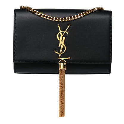 Saint Laurent Calfskin Small Classic Monogram Kate Tassel Satchel Black 1 of 17