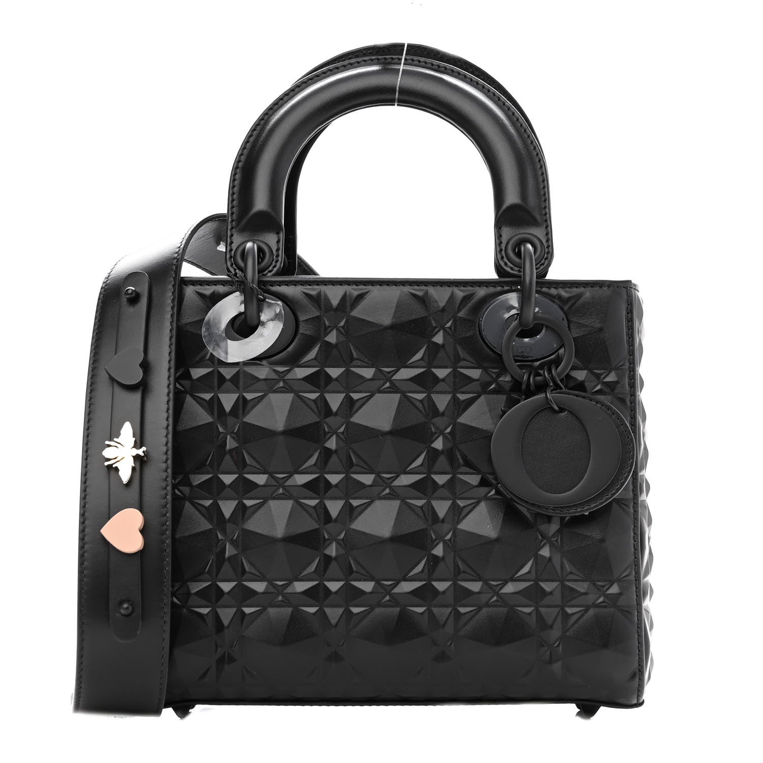 Christian Dior Calfskin Cannage Diamond Small My ABCDior Lady Dior Black 1 of 12