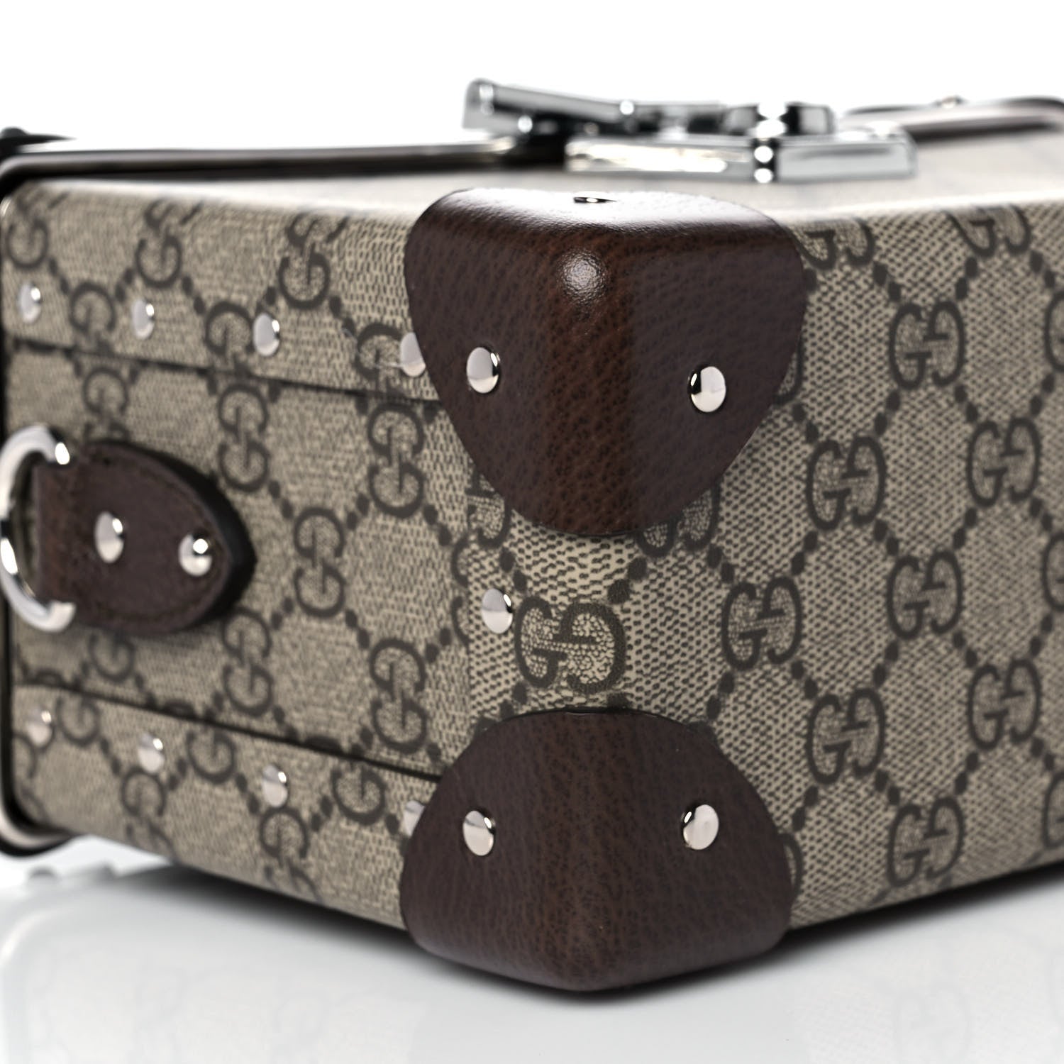 Gucci GG Supreme Monogram Globe-Trotter Beauty Case Brown 8 of 10