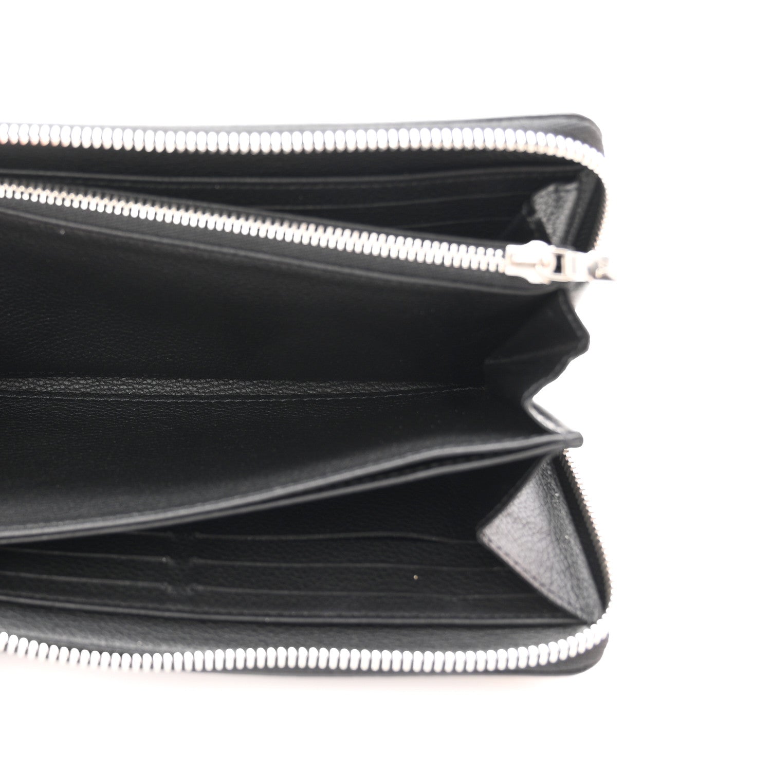 Louis Vuitton Calfskin Zippy Lockme Wallet Black 5 of 7