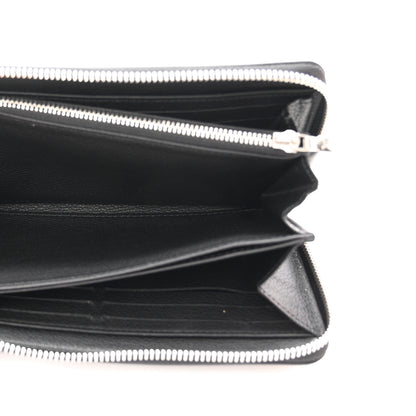 Louis Vuitton Calfskin Zippy Lockme Wallet Black 5 of 7