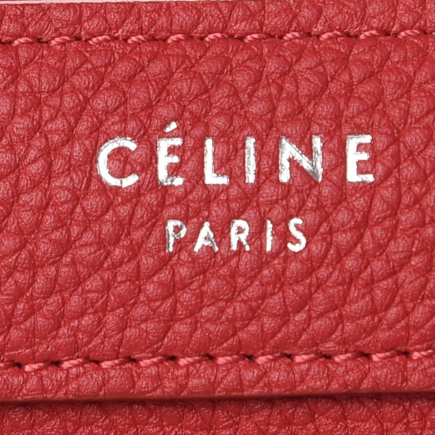 Celine Baby Grained Calfskin Nano Luggage Red 8 of 8