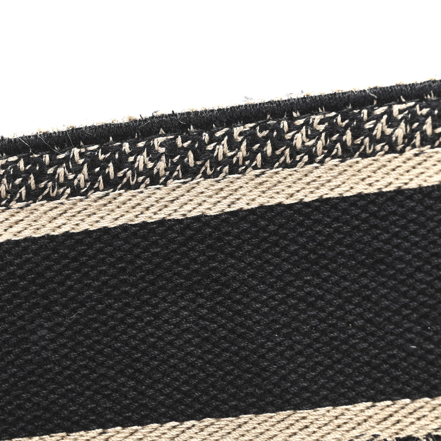 Christian Dior Canvas Embroidered Shoulder Strap Black 4 of 4