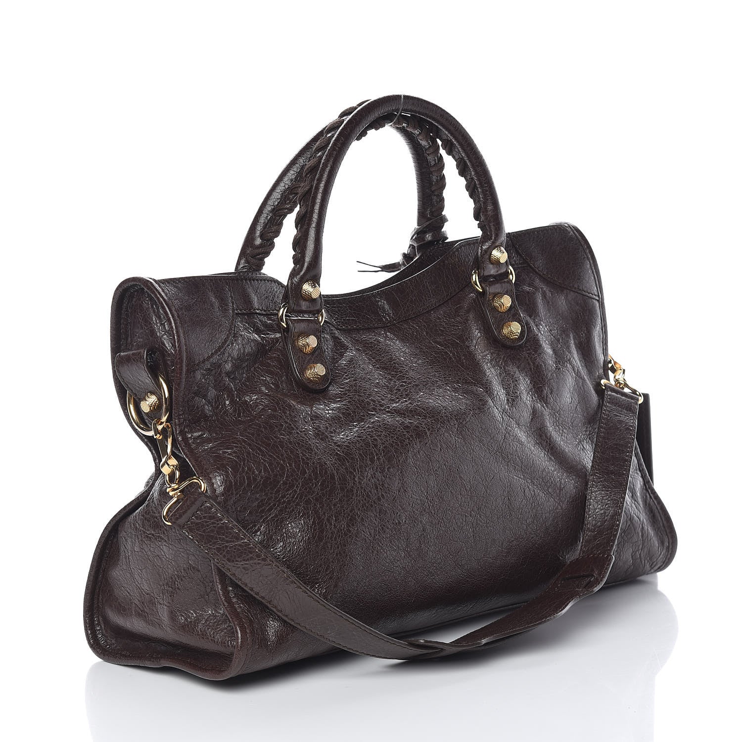 Balenciaga Agneau Giant 12 Gold Hardware City Charbon 3 of 10