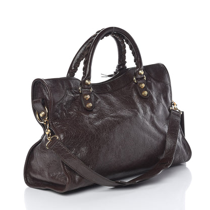 Balenciaga Agneau Giant 12 Gold Hardware City Charbon 3 of 10