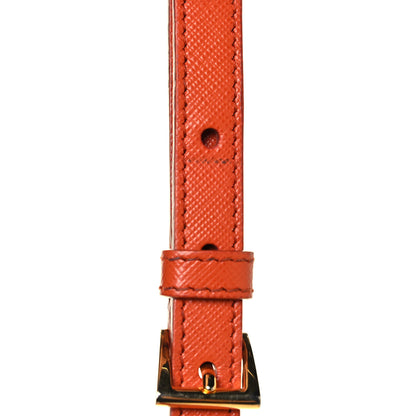Prada Saffiano Small Galleria Double Zip Tote Papaya 18 of 20