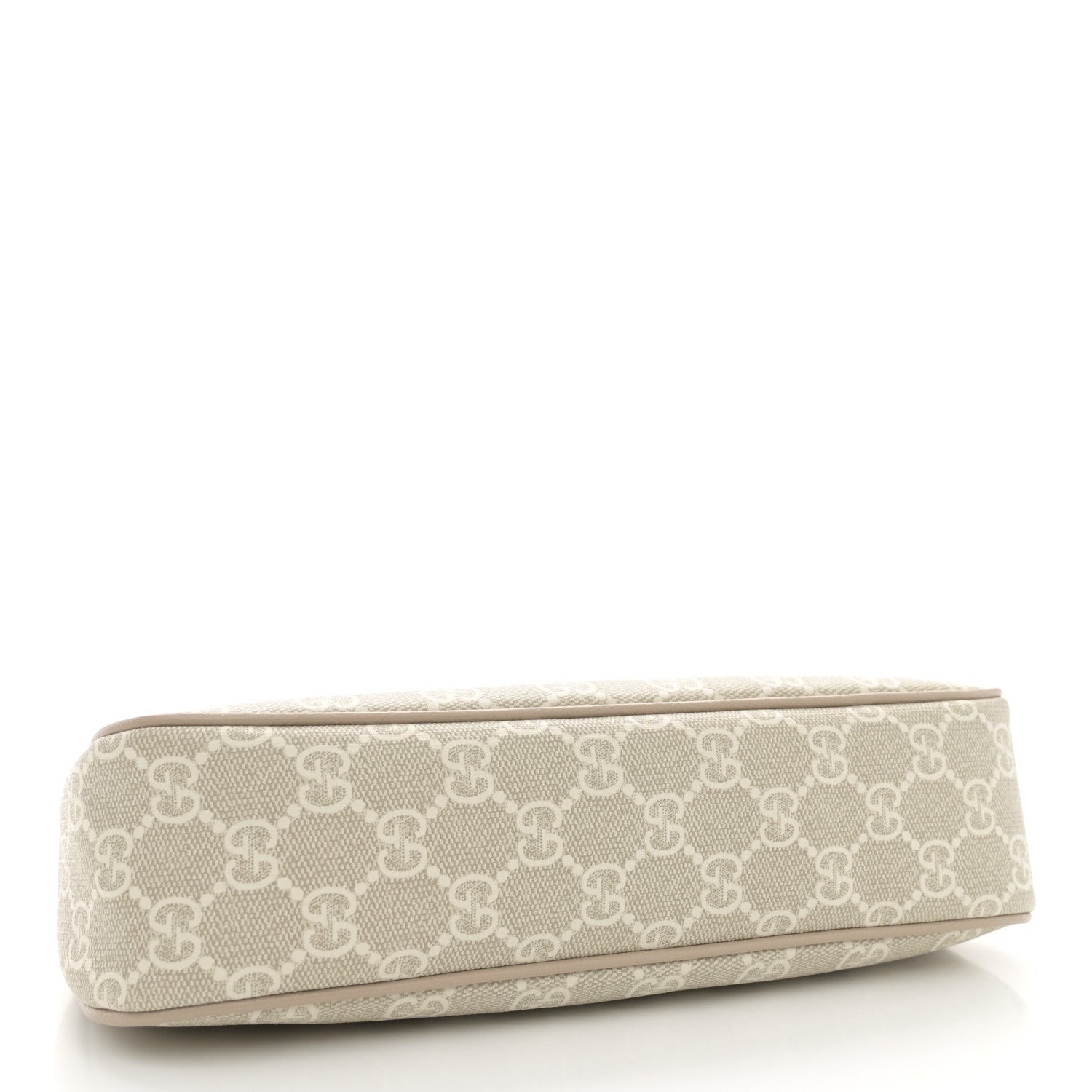 Gucci GG Supreme Monogram Textured Dollar Calfskin Web Small Ophidia GG Handbag Beige Mystic White Oatmeal 4 of 10