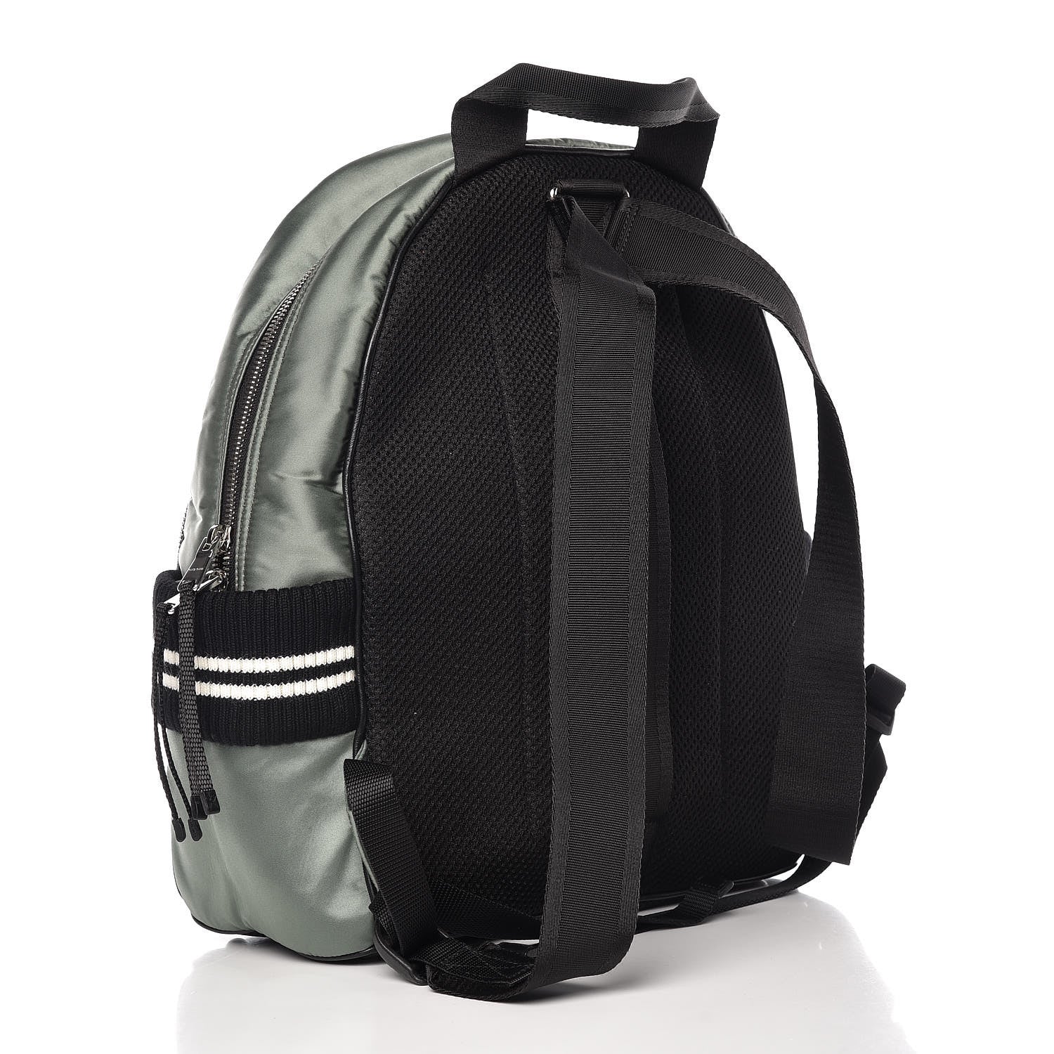 Miu Miu Nylon Satin Patches Bomber Backpack 3 of 10