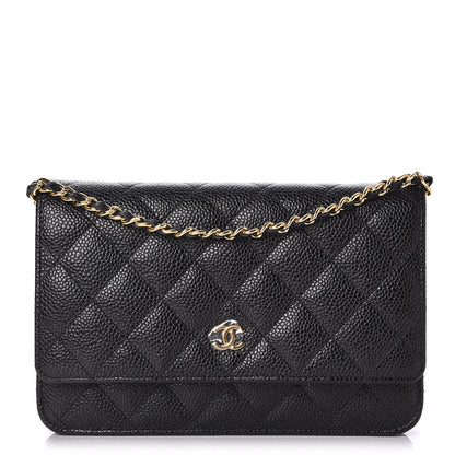 Chanel Caviar Quilted Wallet On Chain WOC Black 1 of 9
