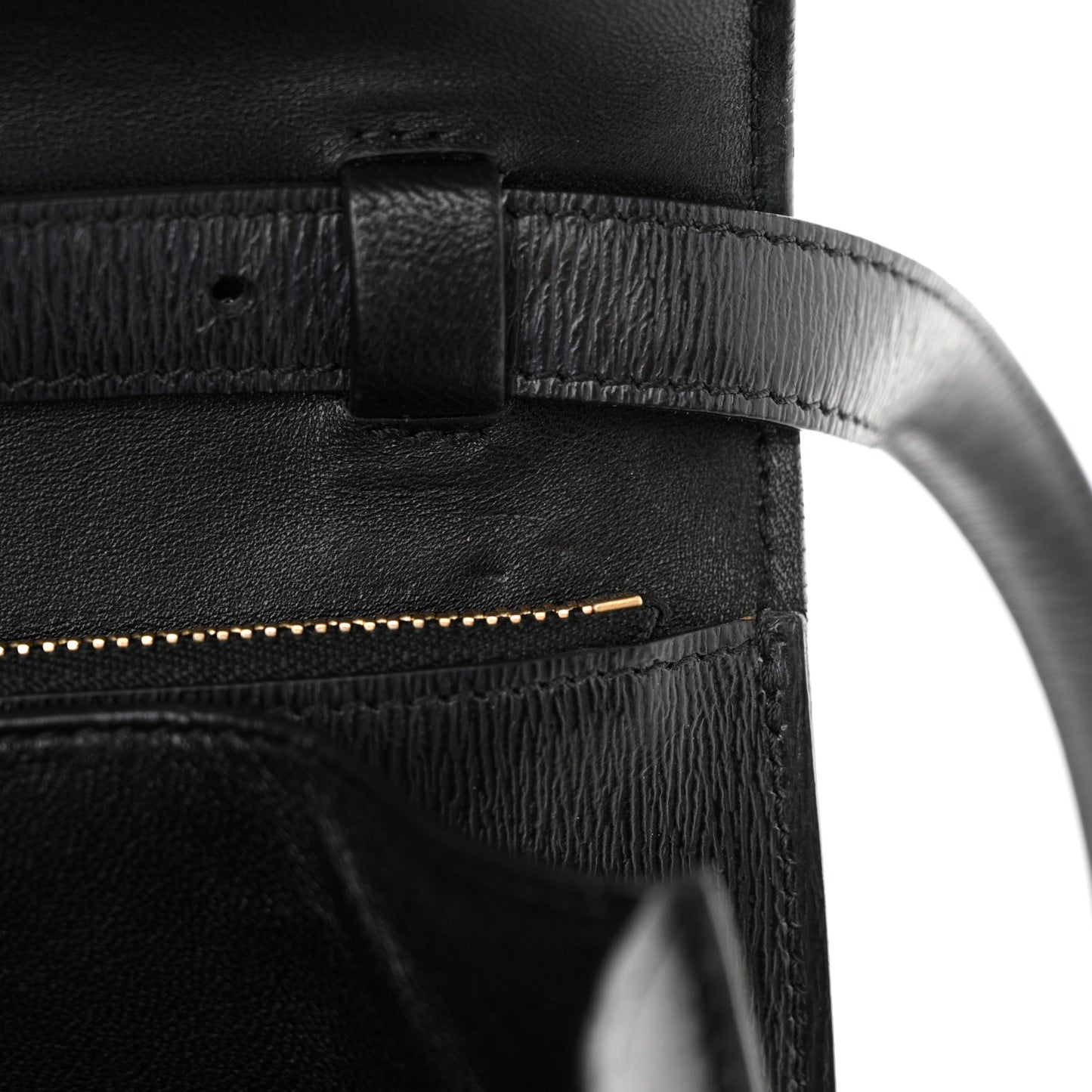 Liege Calfskin Medium Classic Box Flap Bag Black
