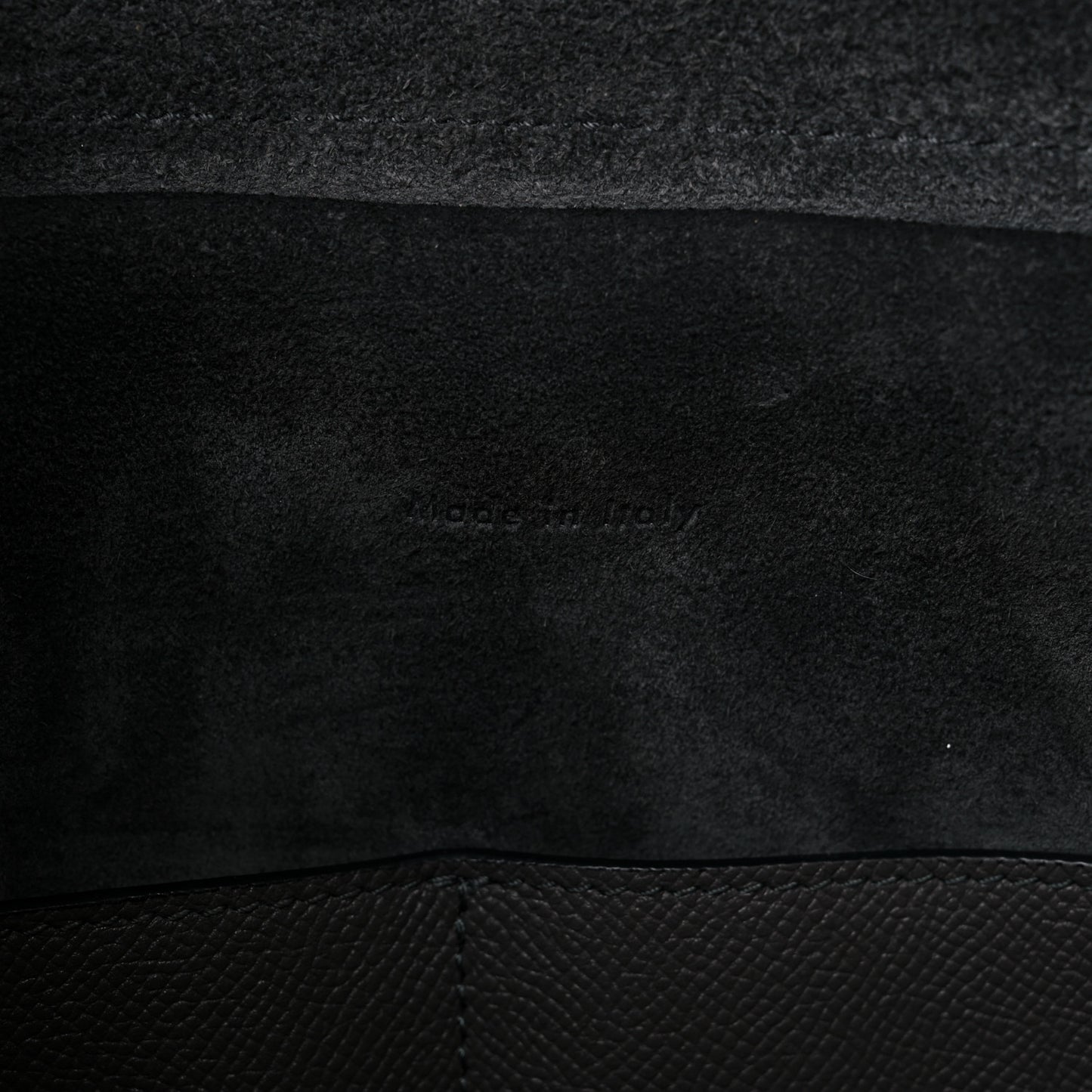 Grained Calfskin Mini Belt Bag Grey