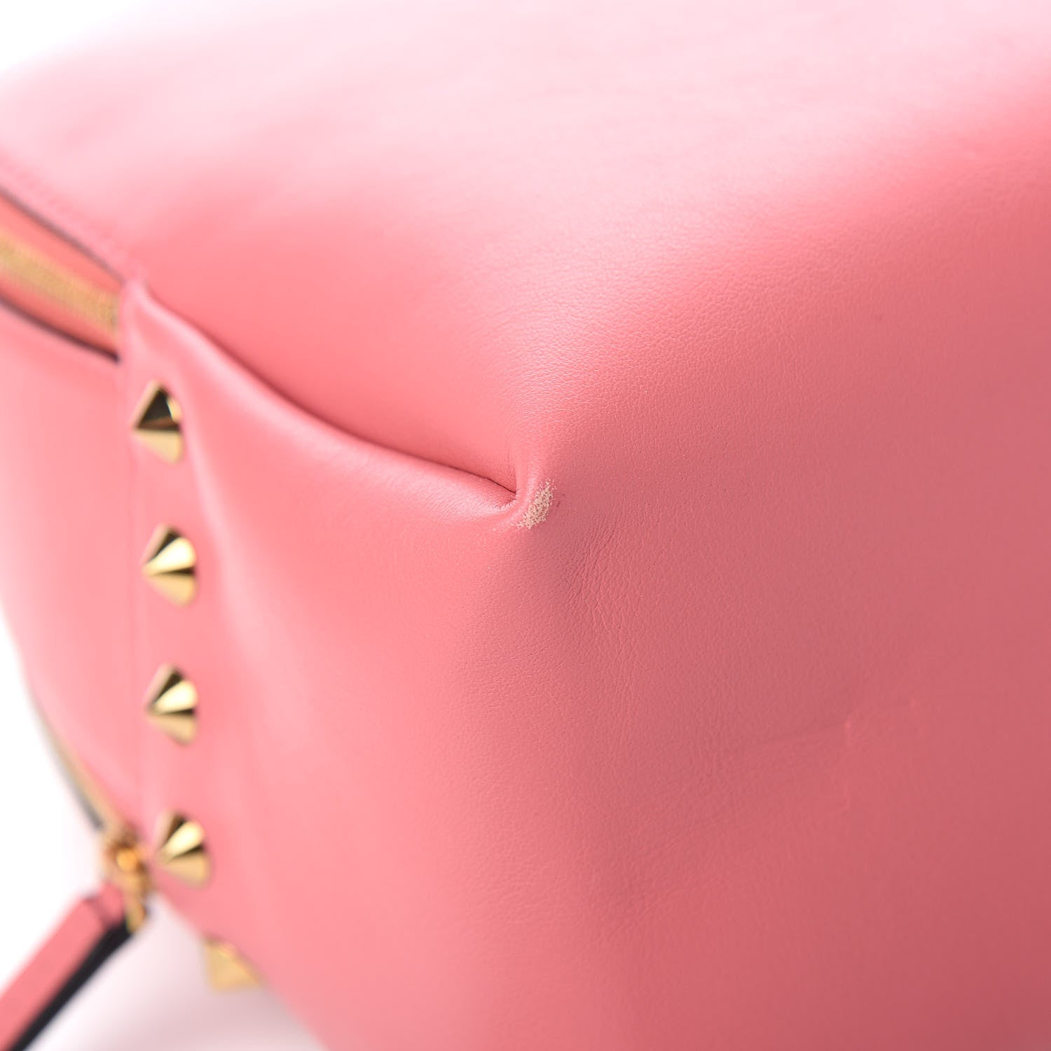MCM Calfskin Mini Duchess Polke Studs Backpack Pink 9 of 13
