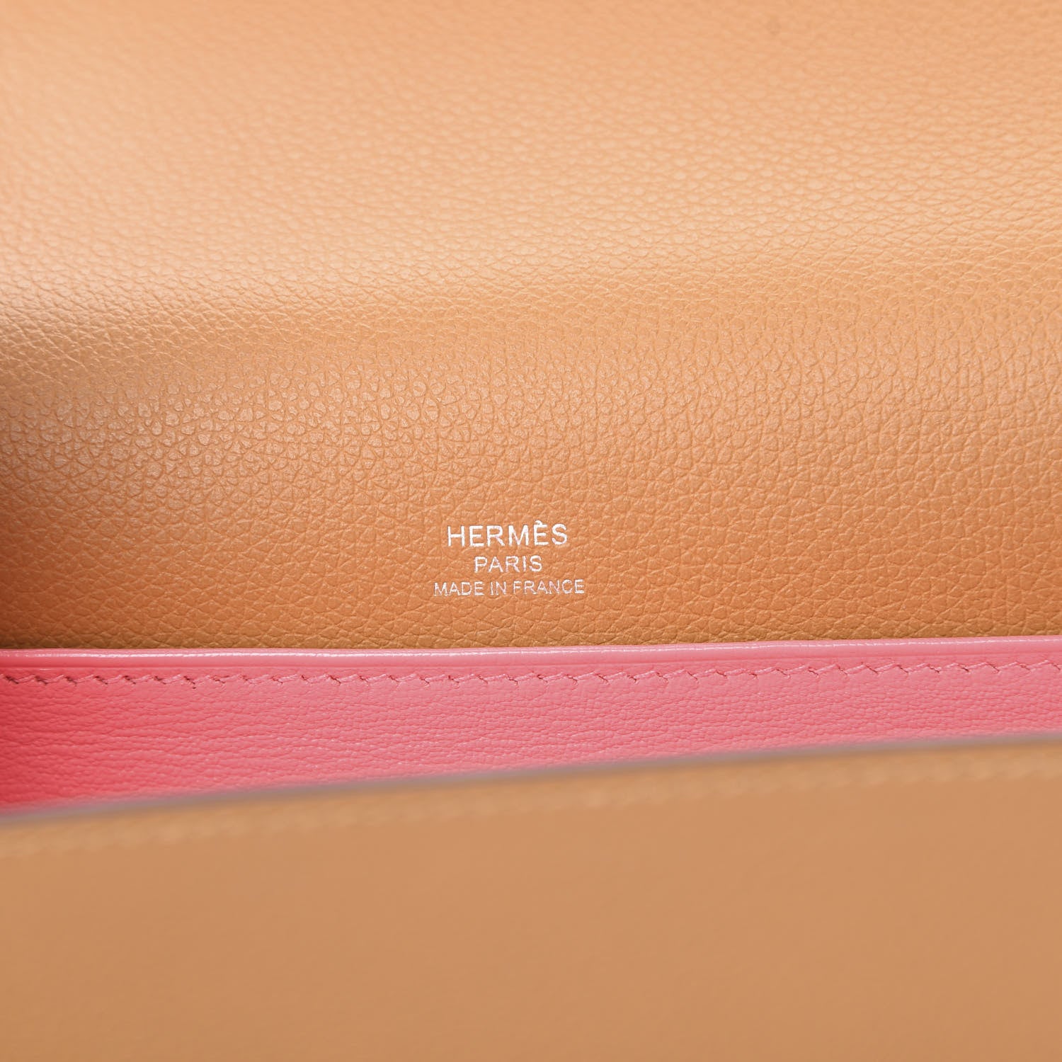 Hermes Evercolor Verso Mini Sac Roulis Caramel Rose D'Ete 6 of 11