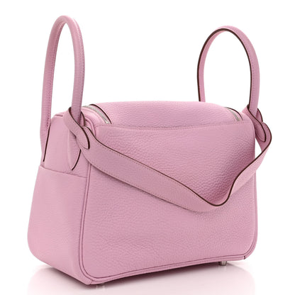 Hermes Taurillon Clemence Lindy 26 Mauve Sylvestre 3 of 10