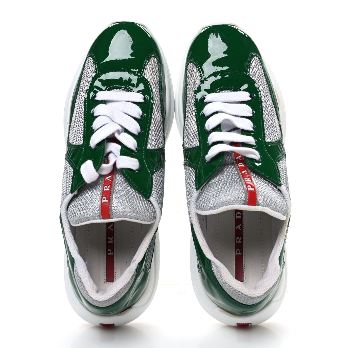 Patent America's Cup Patchwork Sneakers 39.5 Green