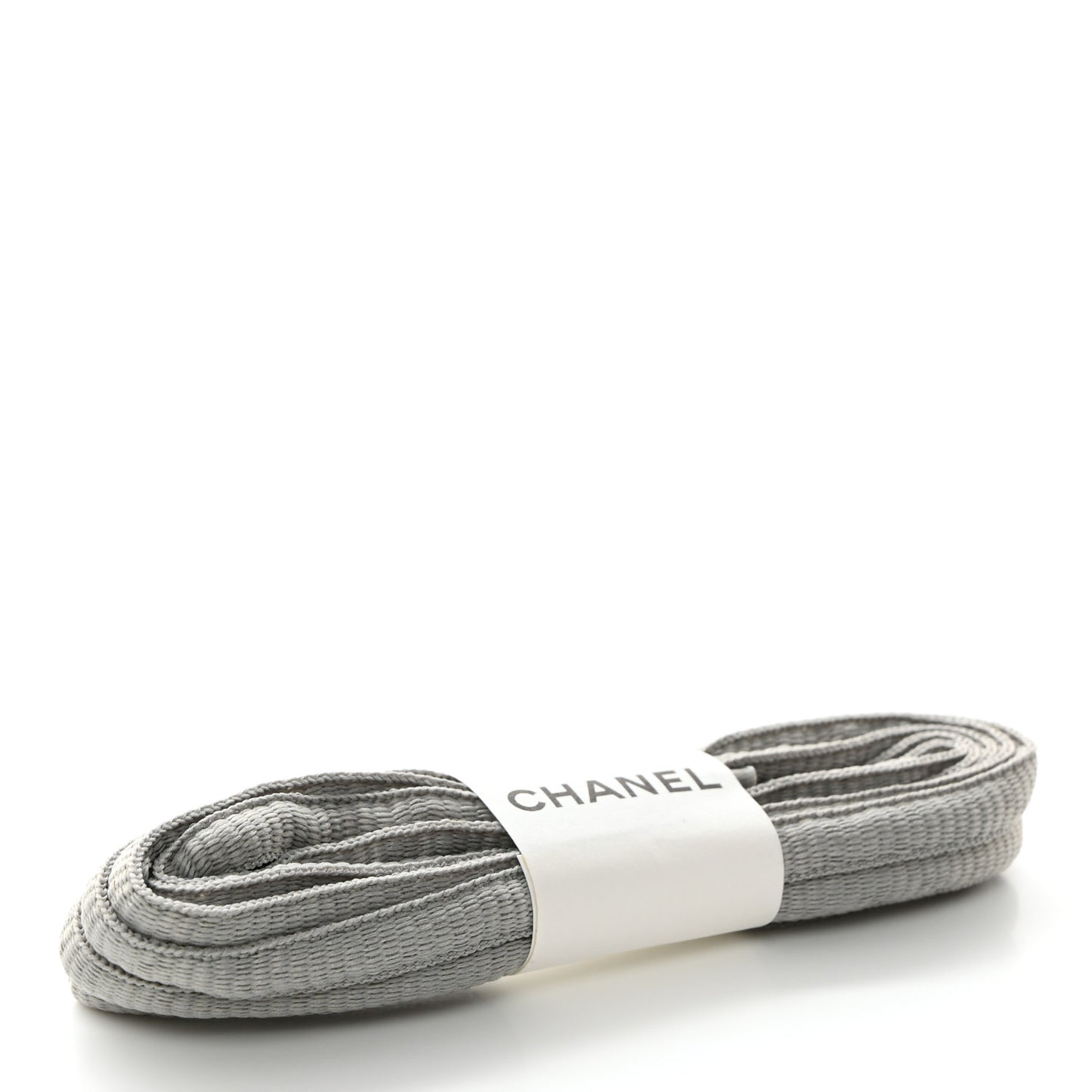 Fabric Laminated Calfskin Stretch CC Sneakers 38.5 White Silver