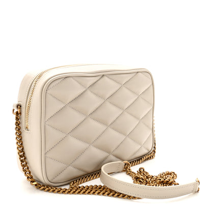 Saint Laurent Lambskin Quilted Mini Camera Bag Crema Soft 3 of 10