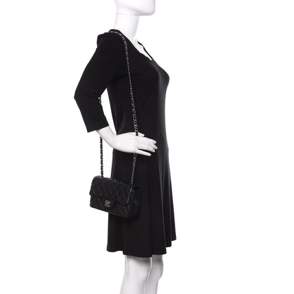 Chanel Lambskin Quilted Mini Rectangular Flap Black 2 of 11