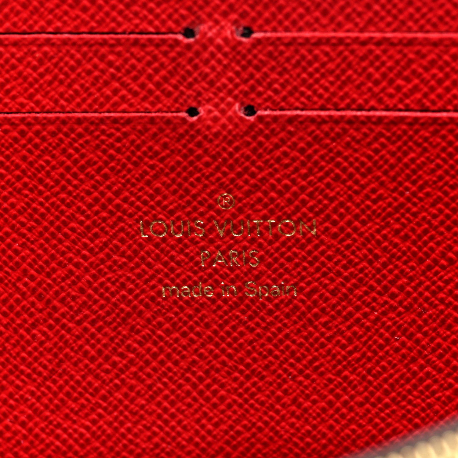 Louis Vuitton Damier Ebene Clemence Wallet Cherry 7 of 7
