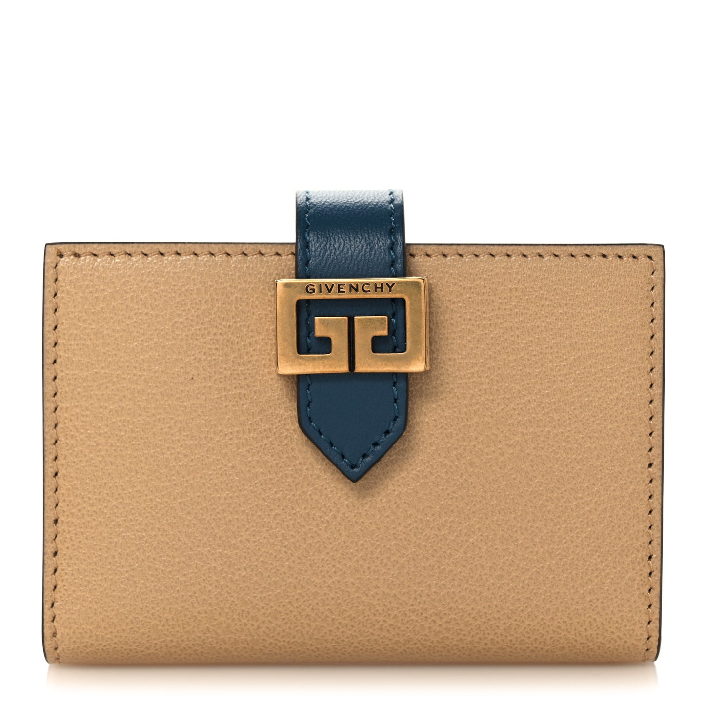 Sugar Goatskin GV3 Wallet Beige Blue