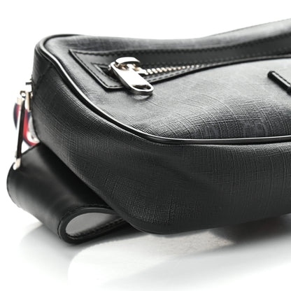 Gucci Soft GG Supreme Monogram Web Belt Bag Black Grey 8 of 9