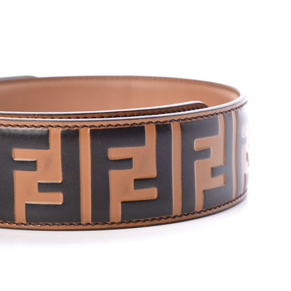 Fendi Calfskin FF 1974 Embossed Strap You Tobacco Black 4 of 7