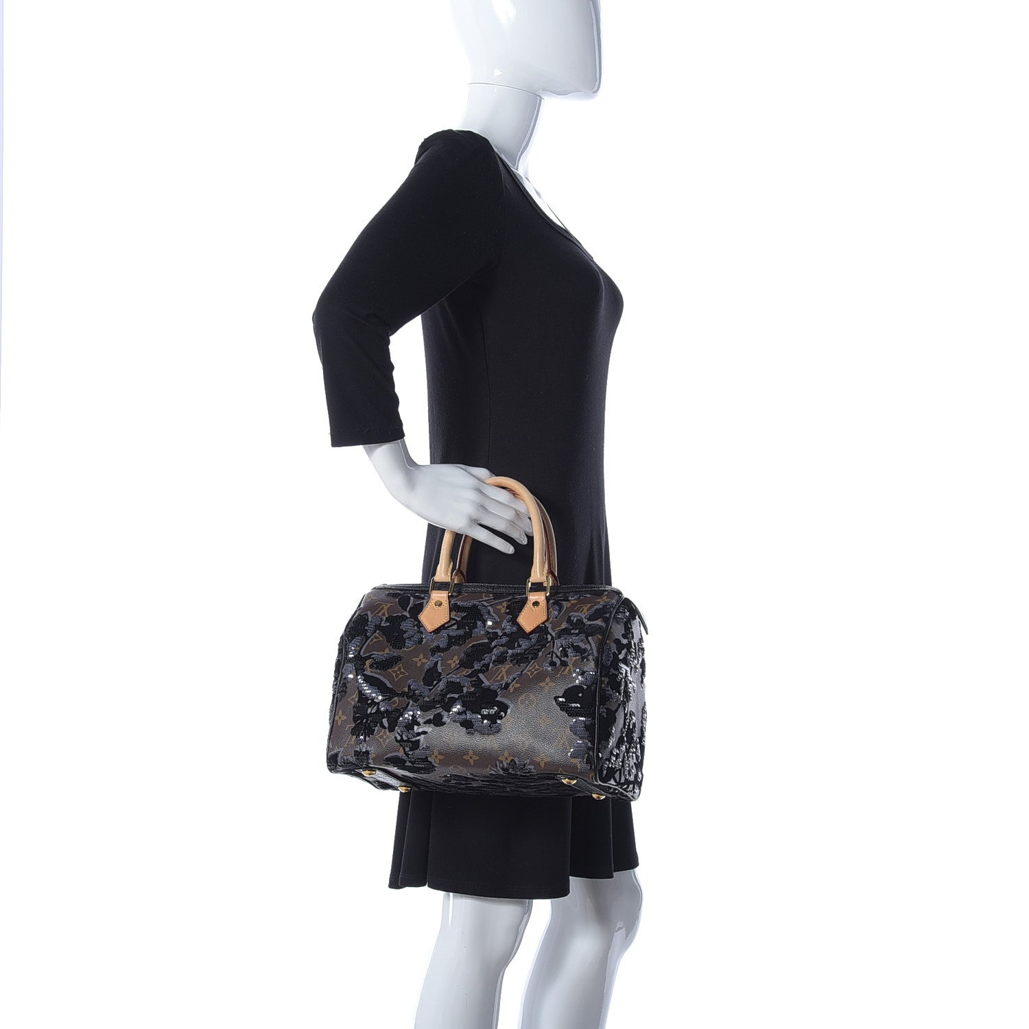 Louis Vuitton Monogram Fleur De Jais Sequins Speedy 30 2 of 10