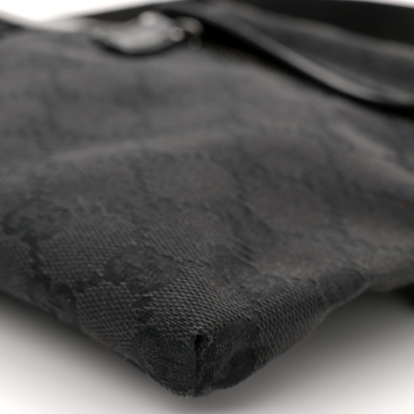 GG Monogram Double Pocket Belt Bag Black