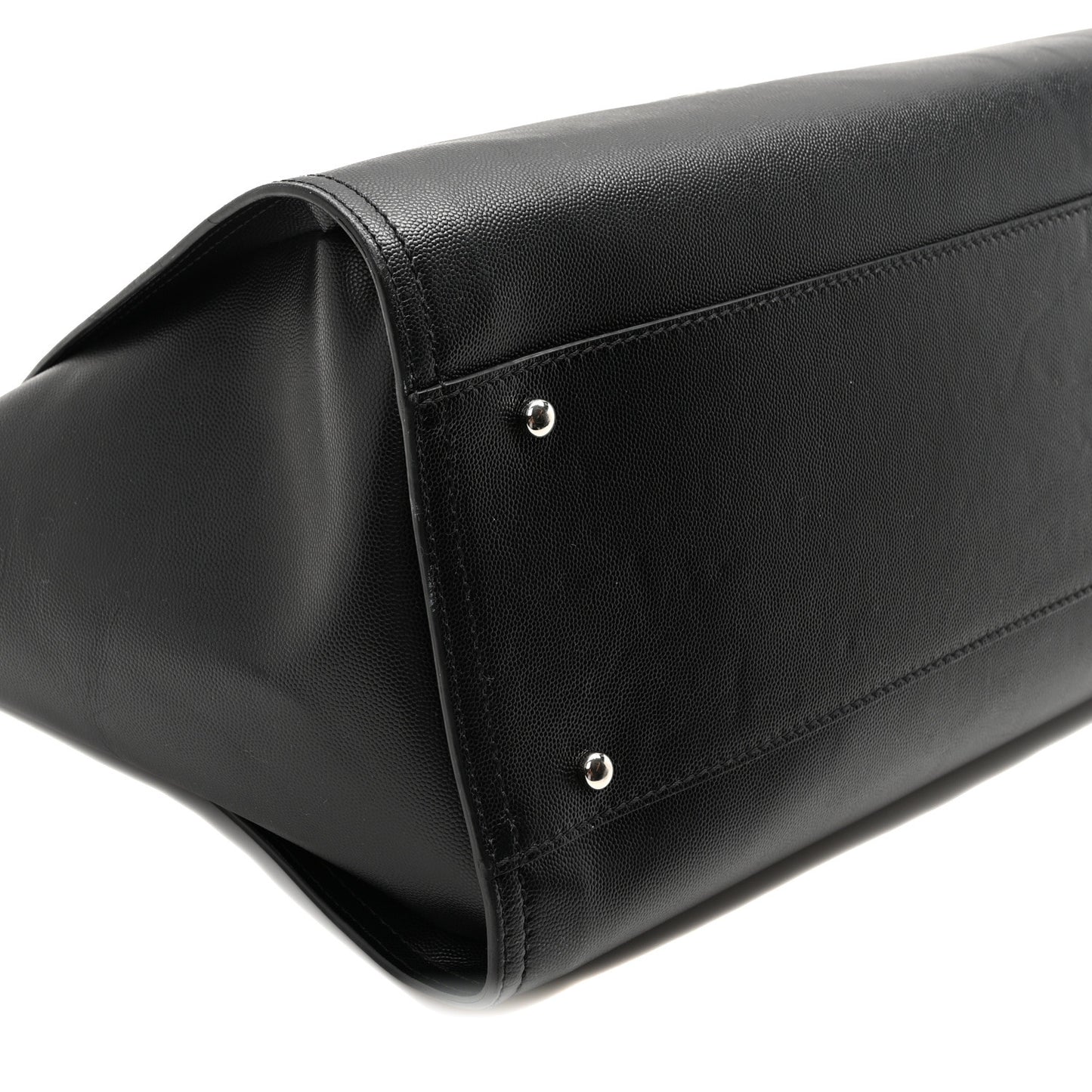 Caviar Medium Studded Deauville Tote Black