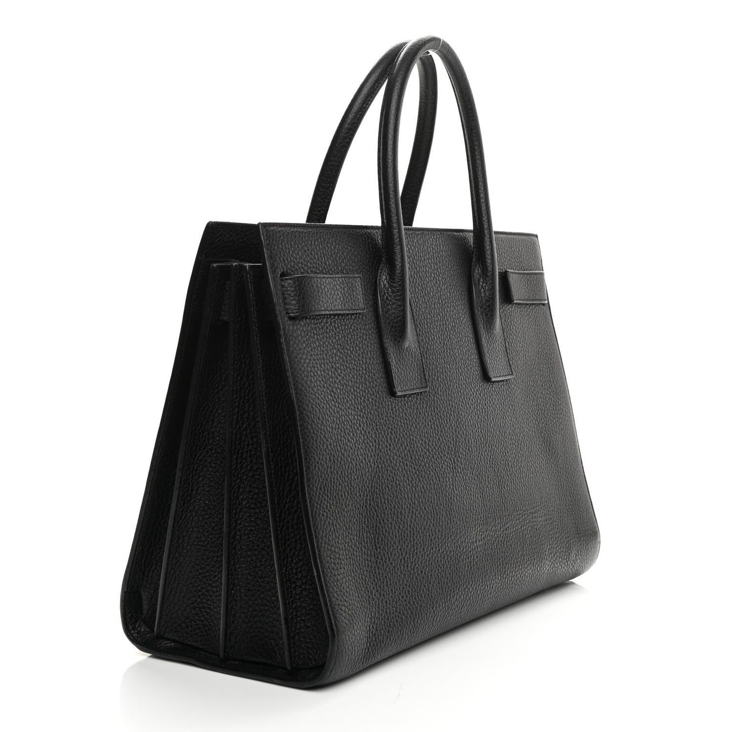 Grained Calfskin Large Sac De Jour Carryall Black