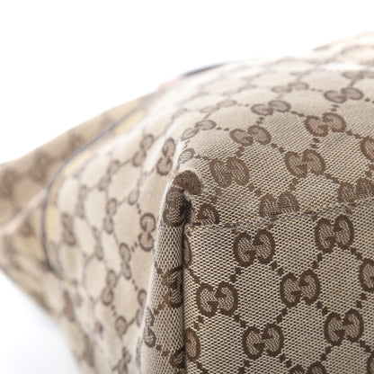 Gucci Monogram Web Large Diaper Tote Brown 16 of 20