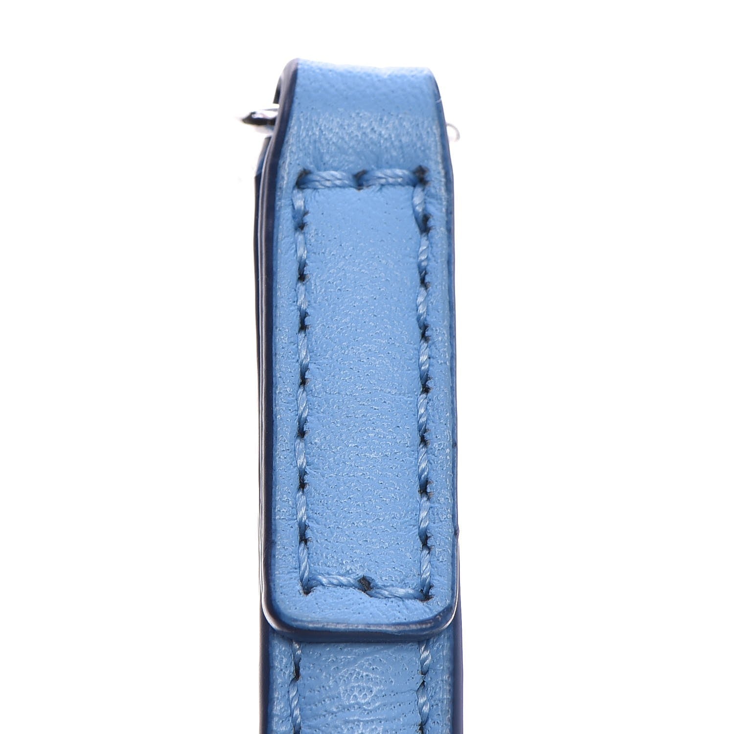 MCM Grained Calfskin Mini Milla Tote Mediterranean Blue 17 of 17