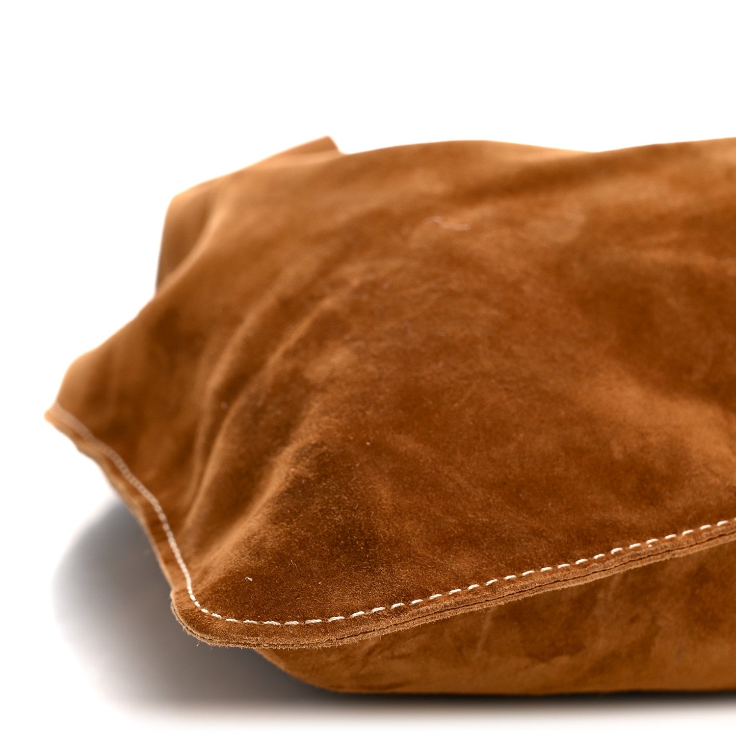 The Row Suede Small Bindle Bag Bistre Ecru 8 of 9