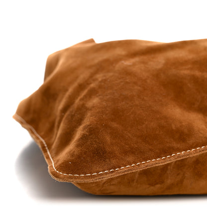 The Row Suede Small Bindle Bag Bistre Ecru 8 of 9