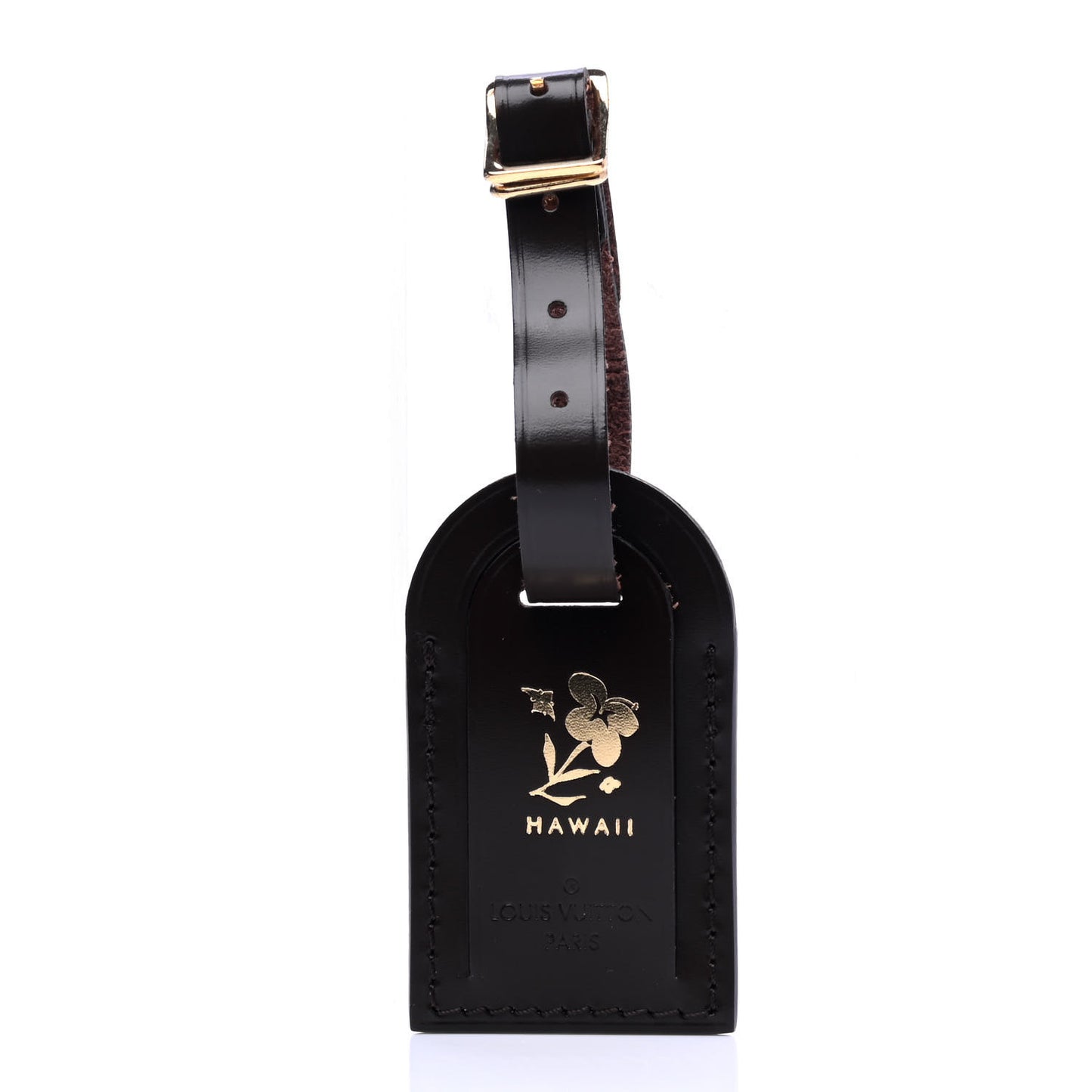 Calfskin Luggage Tag Ebene