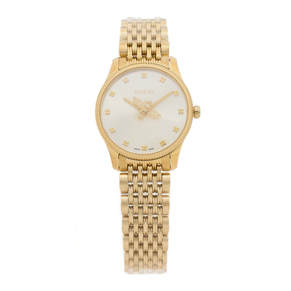 Gucci Stainless Steel 29mm G-Timeless Bee Quartz Watch Gold 1 of 4