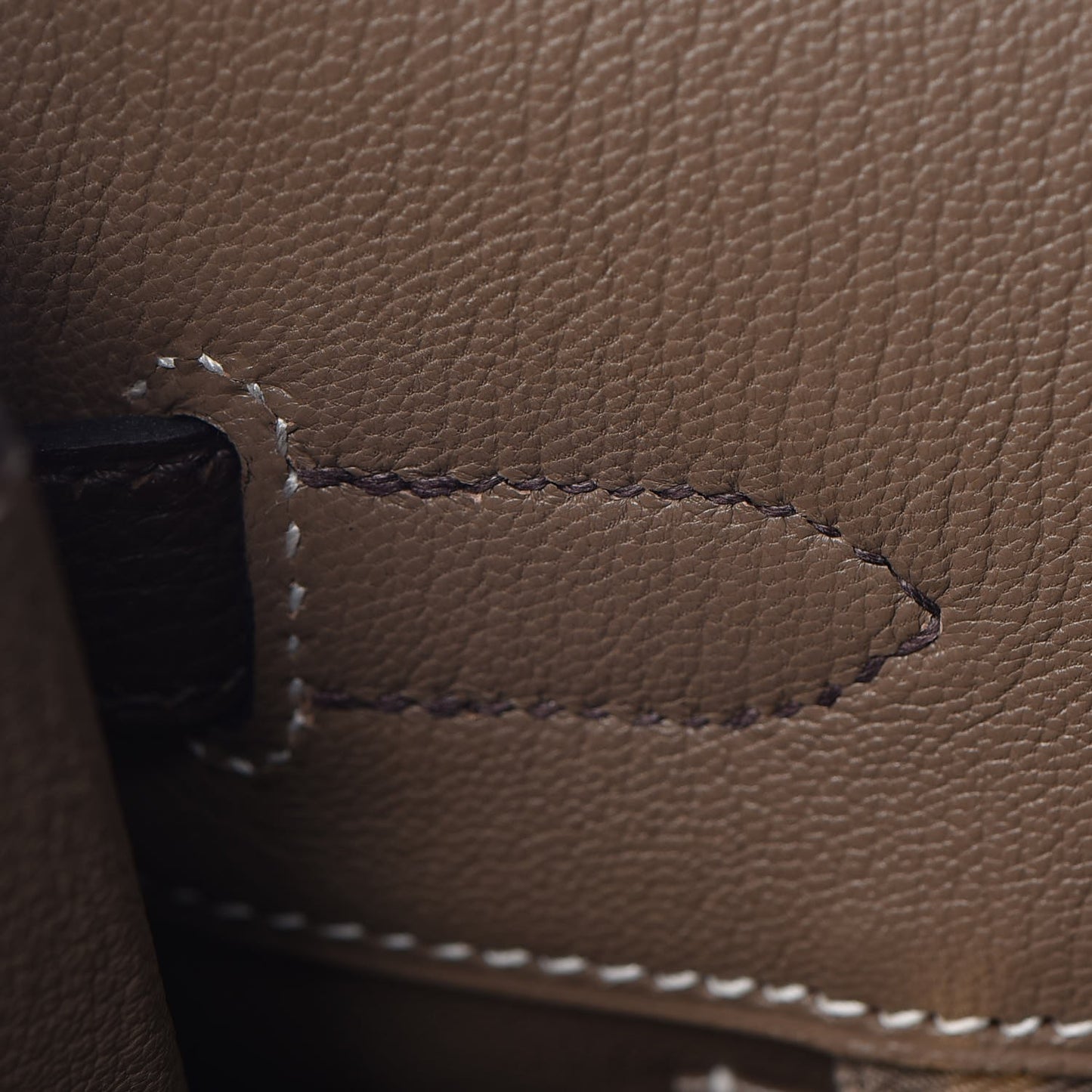 Togo Horseshoe Birkin 35 Chocolate Etoupe