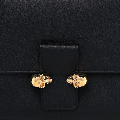 Alexander McQueen Calfskin Small Twin Skull Chain Crossbody Black 9 of 12