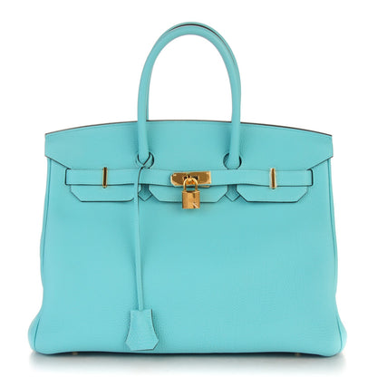 Hermes Togo Birkin 35 Bleu Atoll 1 of 29