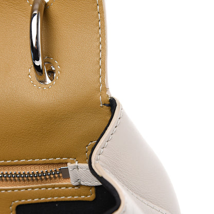 Burberry Trench Calfskin Small DK88 Top Handle Bag Limestone Ochre Yellow 6 of 11