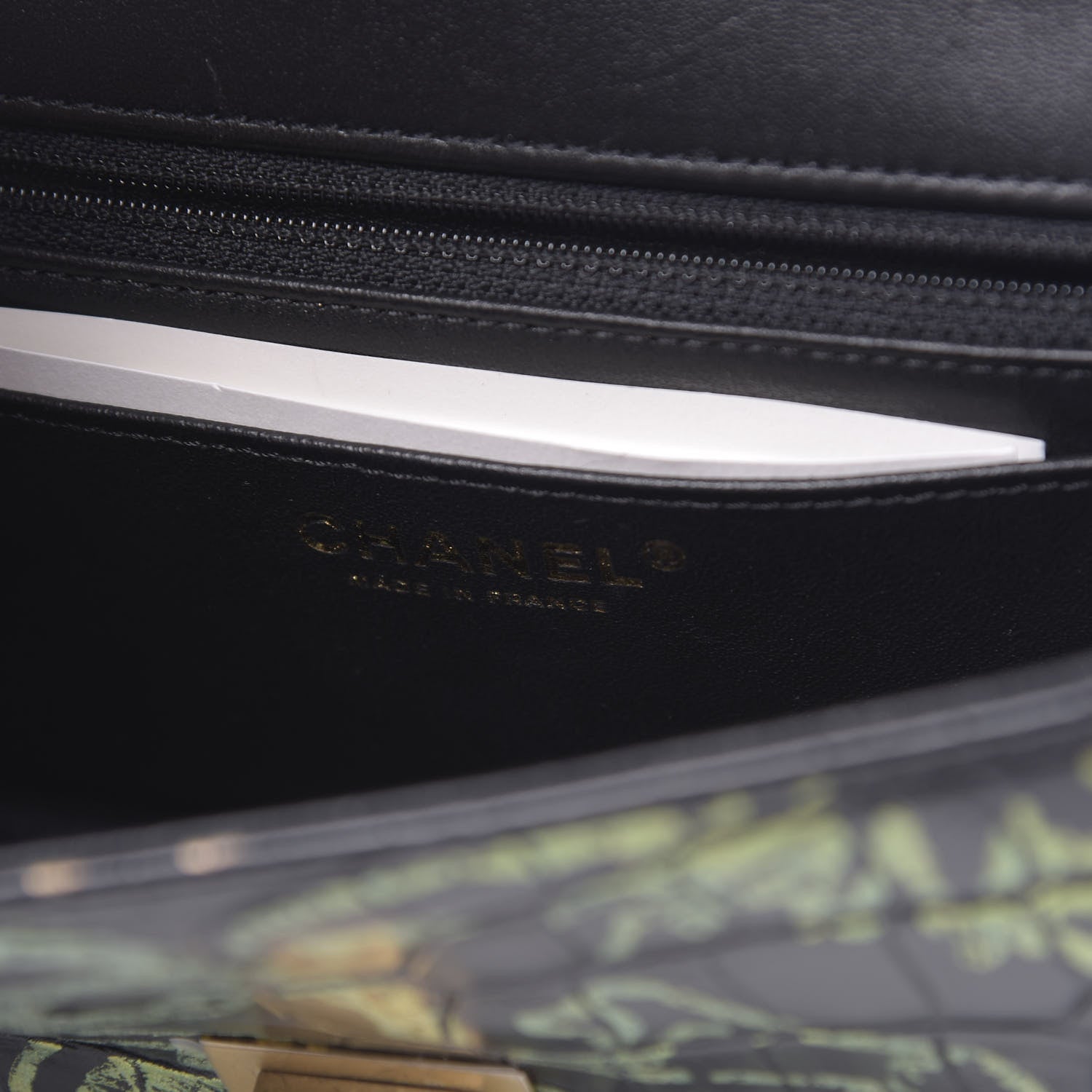 Chanel Calfskin Crocodile Embossed Graffiti 2.55 Mini Cocodile Reissue Flap Black Pink 6 of 10