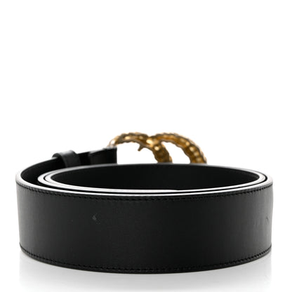 Gucci Moon Calfskin Scales Double G 40mm Belt 95 38 Black 2 of 7