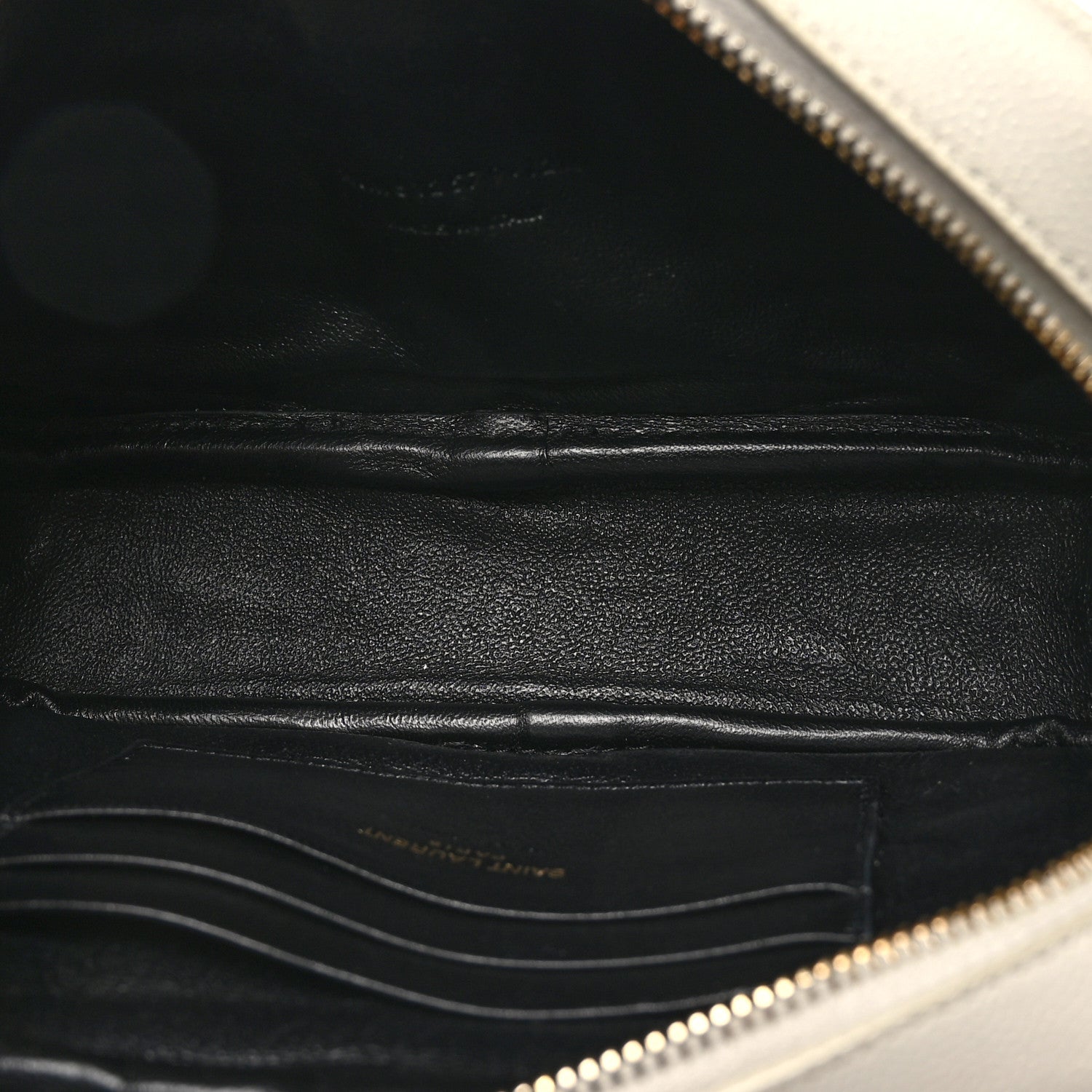 Saint Laurent Grain De Poudre Matelasse Monogram Mini Lou Camera Bag Crema Soft 5 of 10