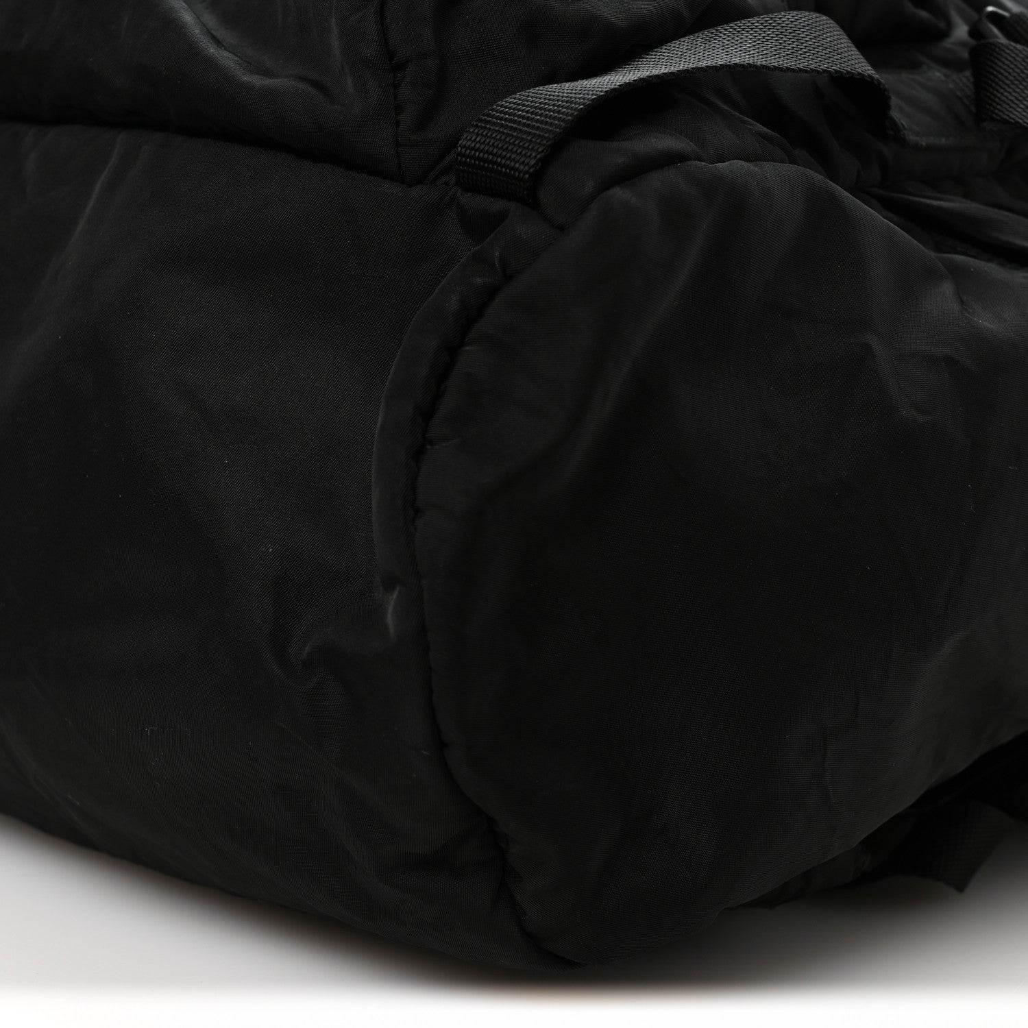 Prada Re-Nylon Saffiano Logo Double Buckle Backpack Black 10 of 11